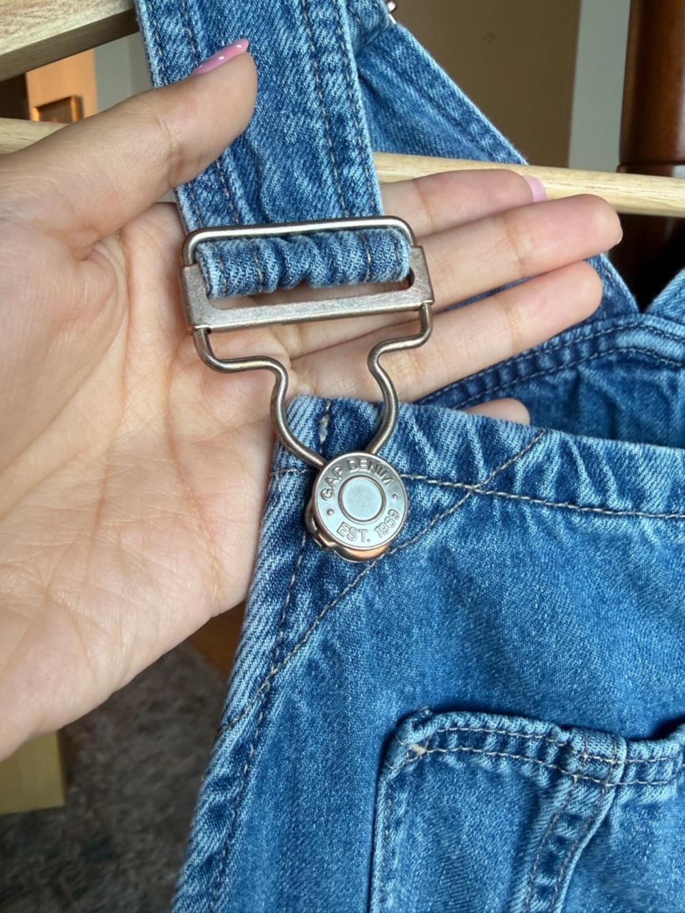 GAP DENIM SHORTALLS - Picture 3 of 5